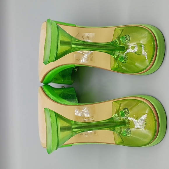 LULU'S MIDNIGHT LIME MULES - Picture 8 of 11